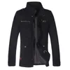 Мужские куртки мужская мужская хлопчатобумажная куртка палочка модная траншевая пальто 2022 Осень повседневная силм -подсадка с крылом черное бомбардировщик мужчина