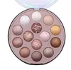 Palette di ombretti nudi da 14 colori, palette di trucco per nudi neutri caldi, ombretti smokey naturali con glitter opachi e luccicanti, set regalo cosmetico per Halloween