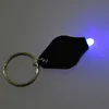 Torce elettriche Torce 4/10 pezzi Portachiavi LED in plastica Portachiavi ultra luminoso Mini torcia luminosa per borsa da auto (guscio nero bianco chiaro