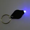 Flashlights Torches 4/10pcs Plastic LED Keychain Ultra Bright Key Ring Mini Light Torch For Purse Bag Car (Black Shell White Ligh