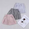 Różowe paski spódnice do Sweet Girls School Mini Vestido 2 3 4 6 8 10 12-letnie ubrania dla dzieci OKS194005 210331