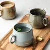 230 ml Keramik Kaffeetasse Japanische Retro -Keramik -Wasserbecher Nordic Luxuriöses Tee Tasse Matt Porzellan Tee Set Küche Getränkewaren 210409