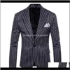 Erkek Giyim Giyim Damla Teslimat 2021 Düğün Erkekler Blazers Sonbahar Kış Giyim Artı Boyutu Akıllı Rahat Ince Ceket Kaban Erkek Sınıfı