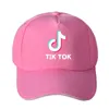 Tiktok Letters Printed Unisex Summer Baseball TIK TOK Couple Women Men Outdoor Visor Peaked Caps Sports Casual Sun Hats Ball Cap g9534214