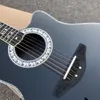 Korpus z włókna węglowego 12 Struny Ovacja Akustyczna Gitara Elektryczna Ebony Fretboard z F-5T Preampp Pickup EQ Professional Folk Guitare