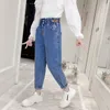 Jeans Girl Solid Color Girls Pants Spring Autumn Kids Casual Style Clothes For 6 8 10 12 14