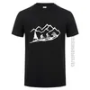 MTB Mountain Biking T-shirt Zomer O hals Katoen Cool T-shirts Verjaardagscadeau T-shirt Tee Unisex Mans 210716