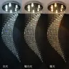 Pendant Lamps Modern Custom Large Long Staircase Lighting Led Ball Lamp Raindrop Spiral Crystal Chain Chandelier For El And Home