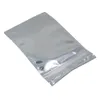 2022 FRONT CLEAR Aluminiumfolie RESEALBARE KLEPER ZIPPER PLASTIC RETAIL PACKAGE MYLAR BAG ZIP VOEDSEL OPSLAG POUCHES ZIPLOCK MYLAR FOLIE