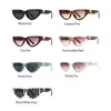 Солнцезащитные очки уникальный кот глаз женская мода винтажный стиль полосатый декоративный бренд женские автомобильные очки Oculos de Sol