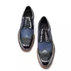 Derby Männer kleiden Schnüre -up Fashion Casual für Business Shoes Classic Designer männlicher AF
