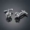 Novidade Cuff Links Gold Twist Qualidade Francesa Camisas Cufflinks para Homens Negócios Casamento Jóias Presentes Gemelos