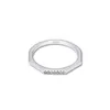 Wedding Rings 100% 925 Sterling Silver Sieraden Meerlijk ring voor vrouwenfeest