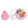 16 stks Plastic Clear Candy Box Ice Cream Shape Gunst Houders Transparante Geschenkdozen Bruiloft Wrap