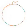 Go2boho 2021 pärlor choker halsband för kvinnor mode multicolor pärlor pärlhalsband skal hjärta charm sumemr smycken