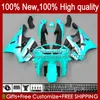 Body kit For KAWASAKI NINJA glossy cyan ZX-636 ZX 6R 636 600CC 600 CC 1994 1995 1996 1997 Bodyworks 50HC.80 ZX600 ZX 6 R ZX636 ZX-6R 94-97 ZX600C ZX6R 94 95 96 97 Fairing