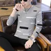 Fashion Men Knitwear Cashmere Sweater Autumn Winter Warm Christmas Sweaters High Quality Wool Pullover