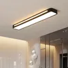 Plafondverlichting Moderne LED-lamp in de gang rechthoekige witte kroonluchter voor gangpad balkon huisdecoratie licht armatuur 220