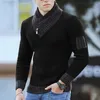 Męskie swetry Mężczyzna Streetwear Ubrania Turtleneck Sweter Mężczyźni Z Długim Rękawem Dzianiny Pulowers Jesień Zima Miękkie Ciepłe Podstawowe 2021