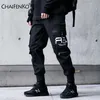 Chaifenkoヒップホップ貨物パンツ男性ファッション原宿ハーレムパンツブラックストリートウェアジョガーズスウェットパンツマルチポケットカジュアルメンズパンツ211112