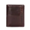 Portefeuilles en cuir véritable portefeuille hommes poche à monnaie décontracté petit Mini embrayage luxe Long sac à main haute capacité sacs à main mâle