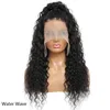 13X4 Lace Front Wigs Transparent Human Hair Wig Pre-Plucked Straight Body Wave Water Kinky Curly Brazilian Peruvian Malaysian Indi304p