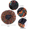 Print Satijn Bonnet Cap Vrouwen Extra grote nachtrust Caps Verstelbare Turban Chemo Hoed Haarverzorging Hoofd Cover Hoeden