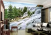 Fonds d'écran Cascade Forêt Papier peint Mural Po Salon Chambre Papier peint Contact 3D Peintures murales Personnaliser