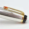 Luxo Bohemie Golden Silver Roller Ball Pen White Star School Office Supplies com tampa de diamante escrevendo papelaria suave e GE8213839
