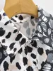 Vintage Sexy Lapel Short Sleeve Women Shirt Fashion Leopard Print Loose Casual Chic Female Tops 210507