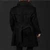 Männer Trenchcoats Herren Mann Einreiher Windjacke Männer Kleidung Slim Mantel Langarm 2021 Designer Frühling Schwarz Herbst