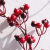 Fiori decorativi Ghirlande Flone Christmas Berry Wreath Pianta artificiale Vite Natural Pine Fruit Simulation Garland Home Door Decor