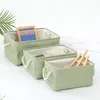 Linen Storage Baskets Storages Bins Box Organizing With Cotton Rope Handles Fabric Basket For Gifts Empty Home Office Toys Kids Room Clothes Closet Shelves HH21-195