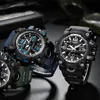 Men Digital Watch 30m Water Resistance Outdoor Swim Electric Luxury Clock Alam Military Men's Sports Addies Wristwatches