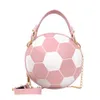 Fashion Basketball Women Chain Casual Zipper Totes Purse PU Leather Messenger Crossbody Handbags