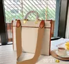 Kadın Lüks Omuz Çantaları Tasarımcı Alışveriş Çantası Moda Klasik Mektup ile Şerit Kadın Mizaç Çanta Yüksek Kaliteli Lady Tote 2021