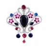 Multicolore cubique zircone couronne broches broches pour femmes marque Design mode bijoux de mariage costume de luxe boutonnière broche