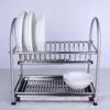 304 Stainless Steel Dish Rack, Kitchen Shelf Holder, Storage Both Hang Wall And Floor Type 211112