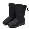 Women Boots Fur Warm Mid-Calf Boots Waterproof Shoes Ladies No-Slip Flat Fashion Female Zapatillas Mujer