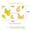 Pear Fruit Kitchen Decor Oil Proof High temperature Resistant Aluminum Foil Removable Tile Wall Stickers Decal Art 210420