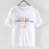 8085 Zomer Dunne T-shirt Mannen Afdrukken Katoen Linnen Ademend Zachte O-hals Jeugd Dagelijkse Home Casual Losse Korte Mouwen Mannelijke Tops H1218