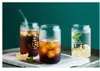 12oz cola kan glas mugg tumlers frukost mjölk kaffe te kopp cocktail glas värme resistent transparent drinkware hem gåva