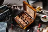 2021 Monogram Classic Luxury Watch Boxes 22.5 * 20 * 9.5cm / 22.6 * 26 * 9.5cm Stor utrymme Present Träfodral Klockor Box Super Quality