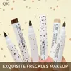 Maquillage pour le visage Taches de rousseur Fond de teint Simulation 2 couleurs Taches de rousseur Maquillage Crayon Couleur Brun foncé/clair Étanche Longue durée Doux Dot Sopt Stylos Pluma de Peca