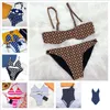 Womens Letter Swimwear Underwear Set Luxury Printed Ladies Bikini Swimsuit Summer Beach Bathing Suit