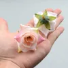 100PCS DIY Artificial White Rose Silk Flowers Head For Home Wedding Party Decoration Wreath Gift Box Scrapbooking Fake Flowers 210925