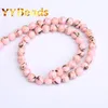 Other Natural Stone Pink Shell Howlite Turquoises Beads Loose Round Charm 4-12mm For Jewelry Making DIY Bracelet Ear Studs Wynn22