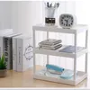 Hooks Rails Multifunction Shelves Multilayer Desktop Storage Rack Plastic Desk Kitchen Bathroom Cosmetic Home1154281