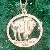 Lettres de Noël mettant tout derrière nous en 2021 Décorations en bois Amoureux à la mode Cerf Arbre de Noël Pendentif Ornementation de Noël 5326 Q2