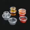 Contenitori per bicchierini Jello Shot in plastica trasparente con coperchi a scatto a prova di perdite Bicchieri Jello Shooter per conservare alimenti compatti per il controllo delle porzioni, salse, liquidi, salse